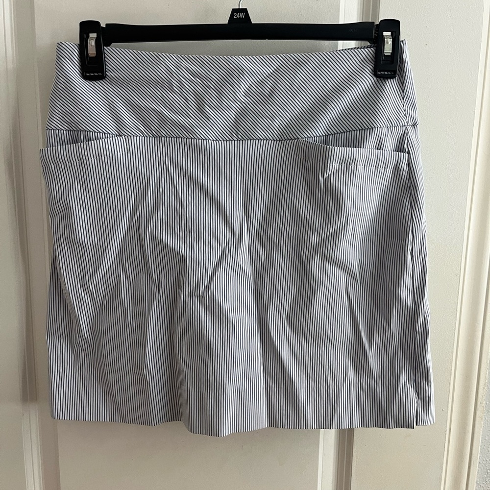 Striped Golf Skirt with Pockets